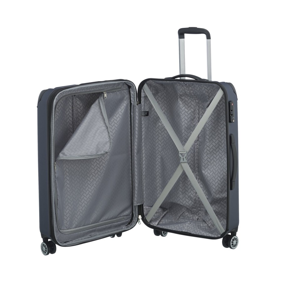 Koffer Travelite 4 Rollen Koffer | City Trolley Mit 4 Rollen M 68Cm Exp 78 Liter - Marine Marine [20]