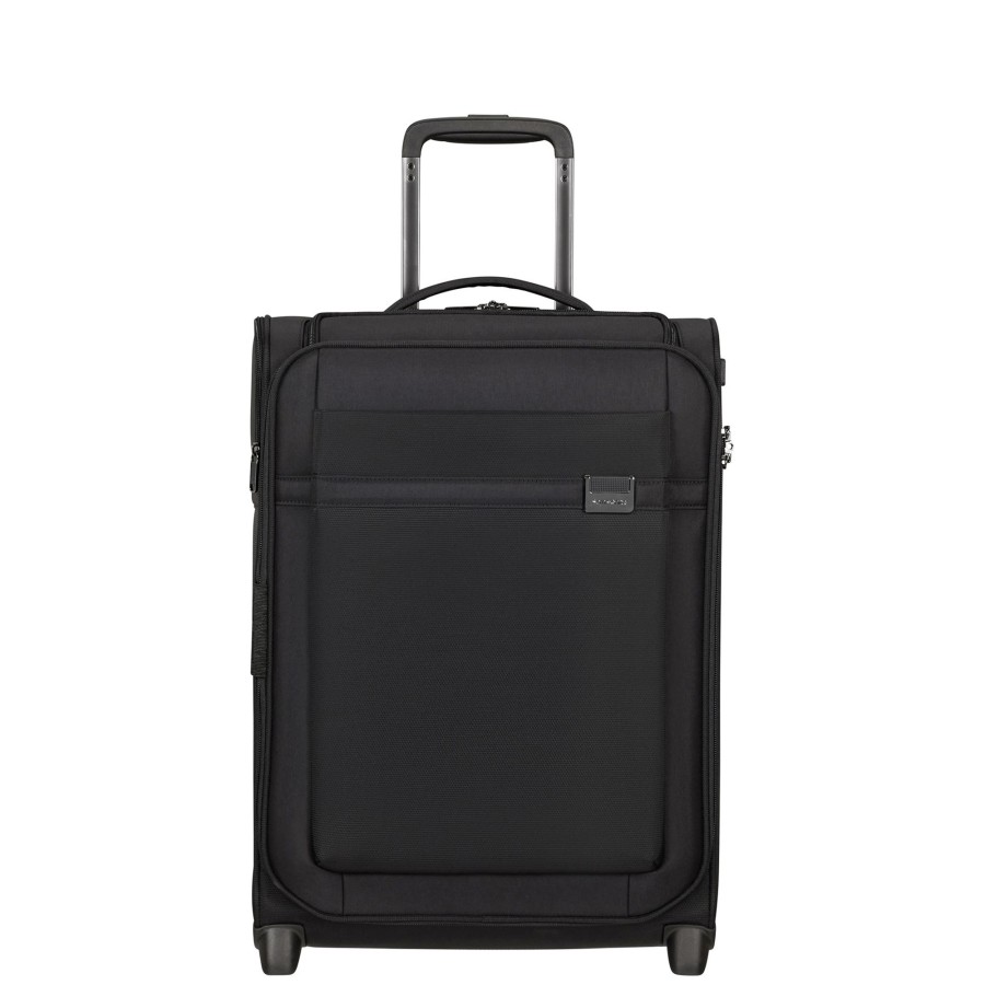 Koffer Samsonite 2 Rollen Koffer | Airea Upright 55/20 Exp Toppocket - Black Black [1041]