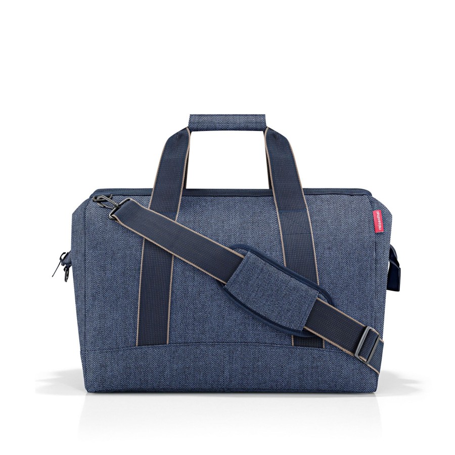 Freizeit Reisenthel | Allrounder L Travelling 30 Liter - Herringbone Dark Blue Herringbone Dark Blue [4113]