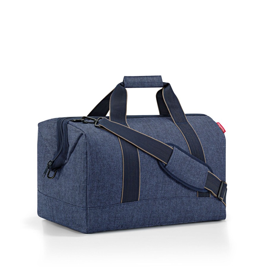 Freizeit Reisenthel | Allrounder L Travelling 30 Liter - Herringbone Dark Blue Herringbone Dark Blue [4113]