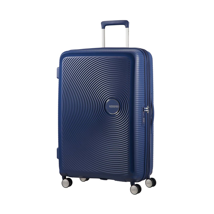 Koffer American Tourister 4 Rollen Koffer | Spinner Mit 4 Rollen 77Cm Exp Soundbox L 97 Liter Midnight Navy [1552]