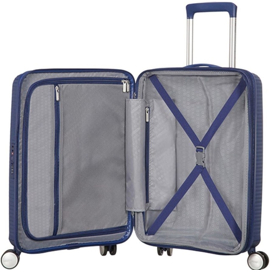 Koffer American Tourister 4 Rollen Koffer | Spinner Mit 4 Rollen 77Cm Exp Soundbox L 97 Liter Midnight Navy [1552]