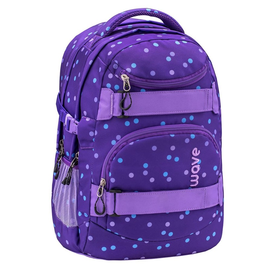 Schule Wave | Infinity Rucksack - Purple Dots Purple Dots [18]