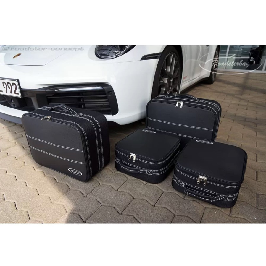 Autokoffer Roadsterbag | Kofferset Porsche 911 (991+992) Alle Modelle 90 Liter Teilleder 4-Tlg.