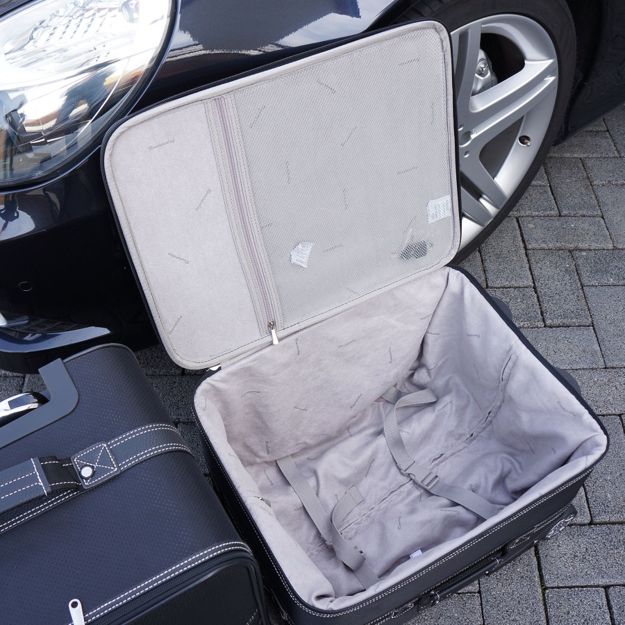 Autokoffer Roadsterbag | 3-Tlg. Kofferset Mit 2 Rollen Mercedes Sl R230 141 Liter