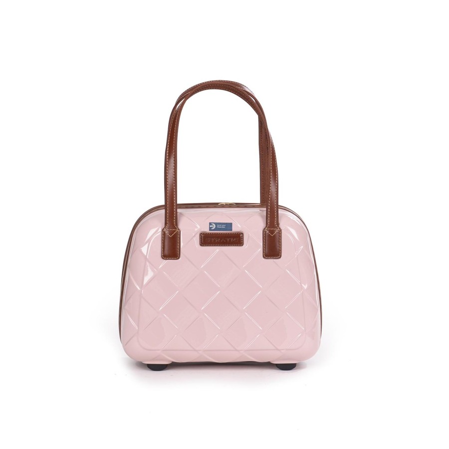 Koffer Stratic Kosmetiktaschen | Leather&More - Hartschalen-Koffer Beautycase (Bis 28Cm) Rose