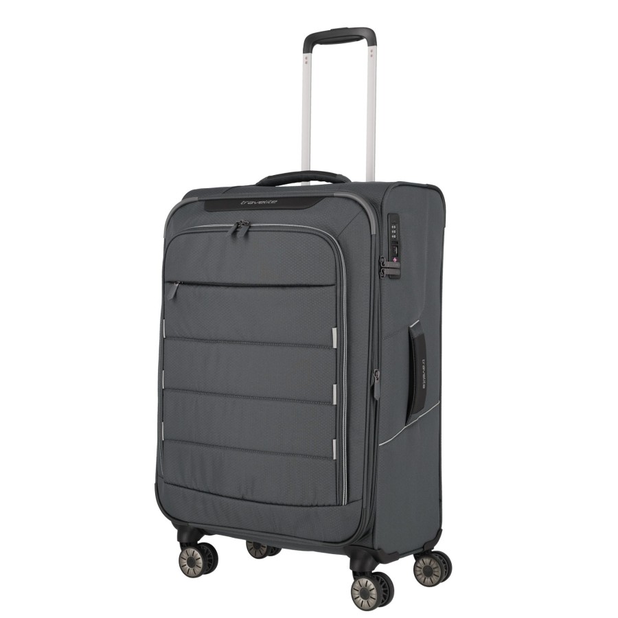 Koffer Travelite 4 Rollen Koffer | Skaii Trolley 4 Rollen M - Gipfelgrau Gipfelgrau [4]