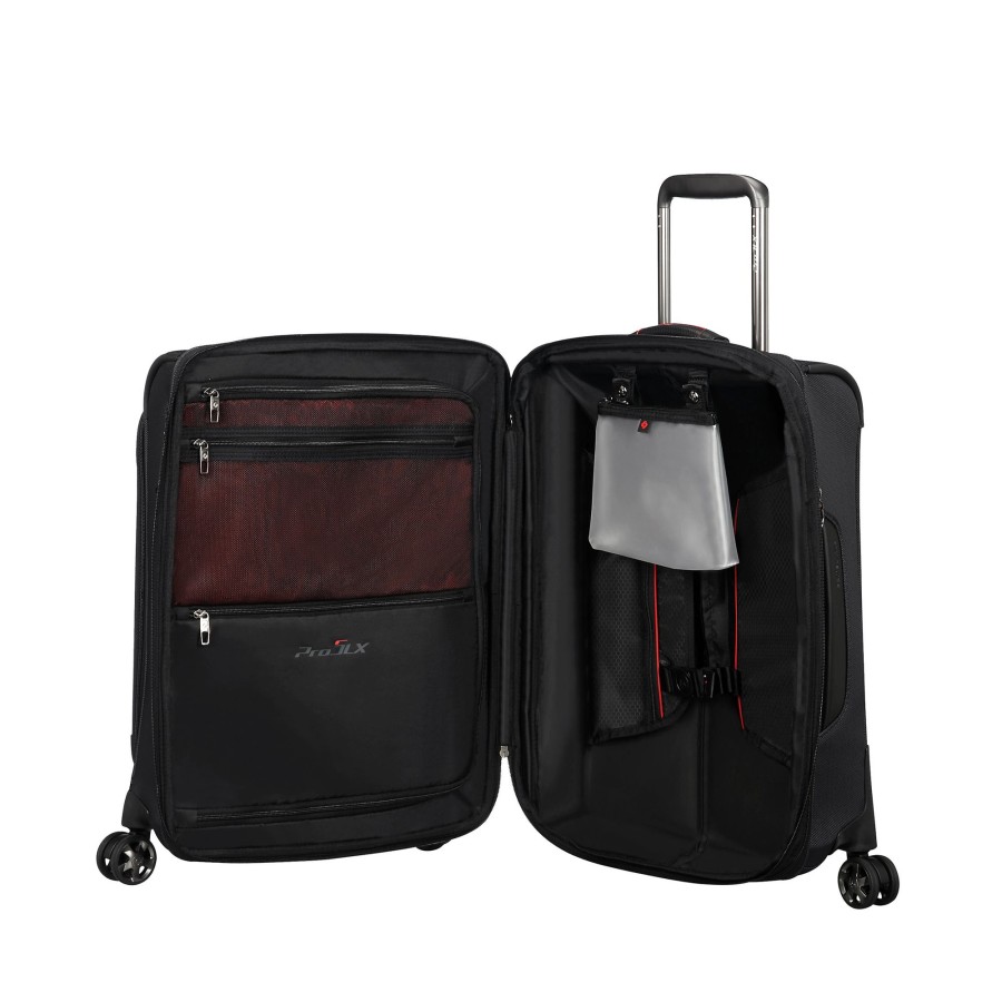 Koffer Samsonite 4 Rollen Koffer | Spinner Mit 4 Rollen 55/20 Exp Pro-Dlx5 S 40.5 Liter Black [1041]