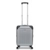 Koffer Stratic 4 Rollen Koffer | Hartschalen-Koffer S Mit 4 Rollen, 54 Cm, 32 Liter Stripe - Silber Silber [23]