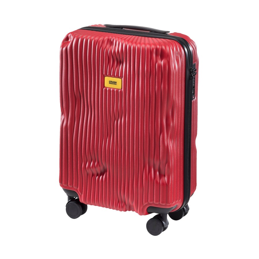 Koffer Crash Baggage 4 Rollen Koffer | Handgepacktrolley Mit 4 Rollen 55Cm Stripe S 40 Liter Alfa Red [16]