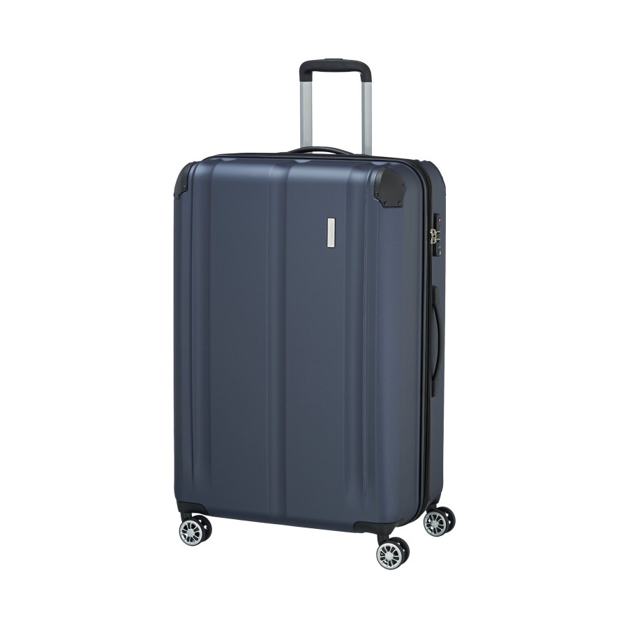 Koffer Travelite 4 Rollen Koffer | City Trolley Mit 4 Rollen L 77Cm Exp 113 Liter - Marine Marine [20]