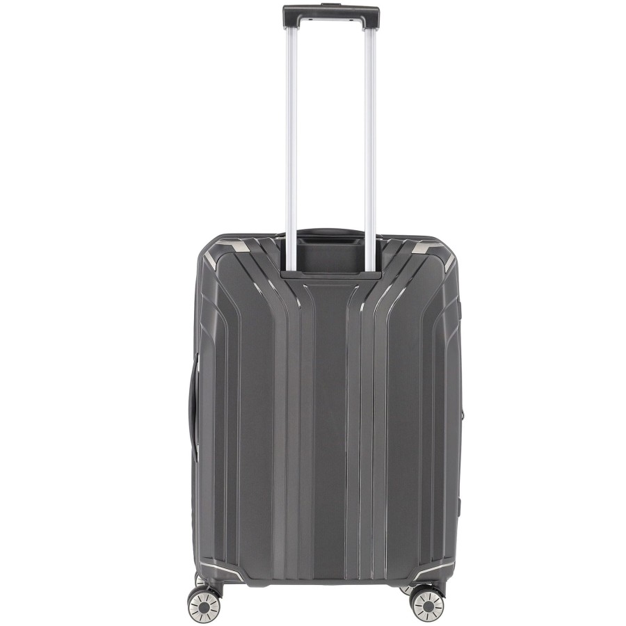 Koffer Travelite 4 Rollen Koffer | Elvaa Trolley M Mit 4 Rollen (Erweiterbar) - Schwarz Schwarz [1]