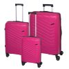 Koffer Check.IN | 3-Tlg. Kofferset Orlando Mit 4 Rollen Magenta