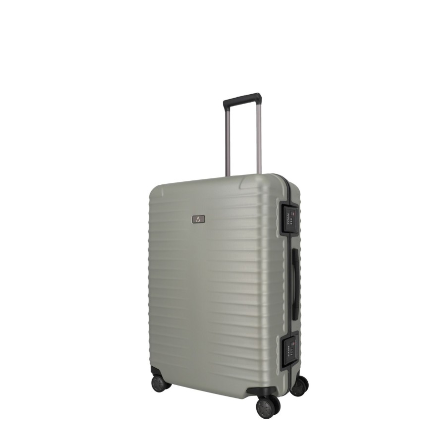 Koffer Titan 4 Rollen Koffer | Litron Frame 4-Rollen-Trolley L - Champagner Champagner [40]