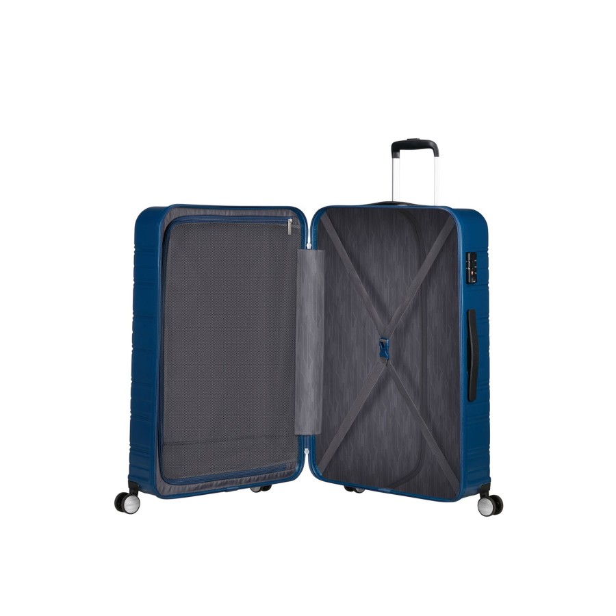 Koffer American Tourister 4 Rollen Koffer | High Turn Trolley L Spinner 77/28 - Dark Navy Dark Navy [1265]