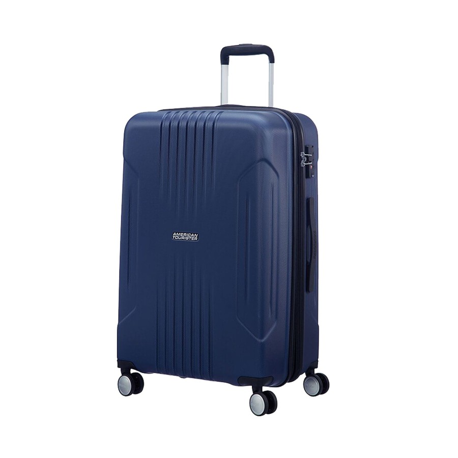 Koffer American Tourister 4 Rollen Koffer | Spinner Mit 4 Rollen 67 Cm Exp Tracklite M 71 Liter Dark Navy [1265]