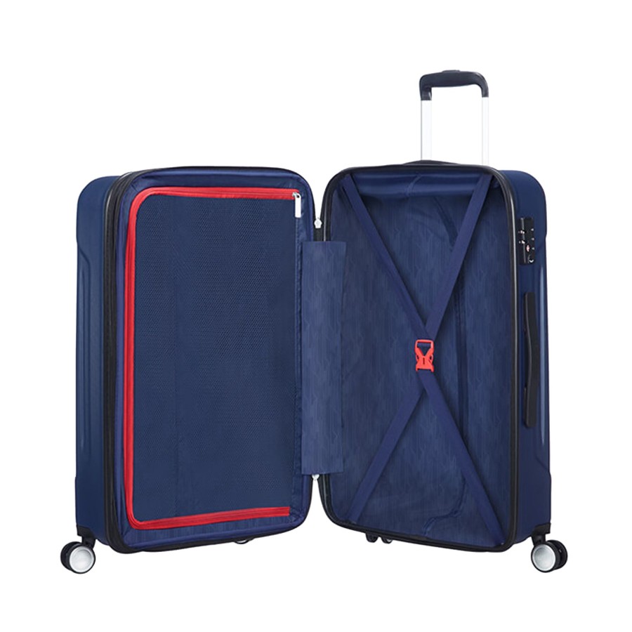 Koffer American Tourister 4 Rollen Koffer | Spinner Mit 4 Rollen 67 Cm Exp Tracklite M 71 Liter Dark Navy [1265]