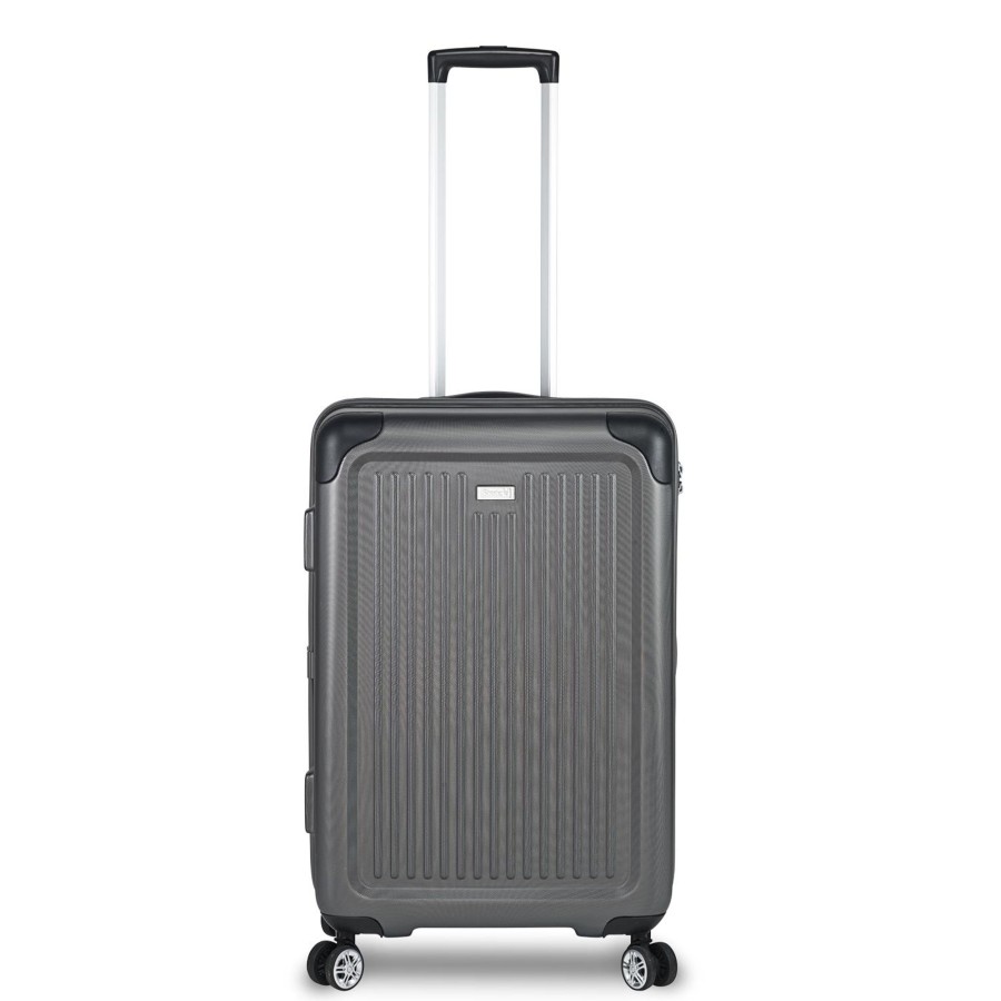 Koffer Stratic Hartgepack | Hartschalen-Koffer M Mit 4 Rollen, 66 Cm, 67 Liter Stripe - Graphit Graphit [85]