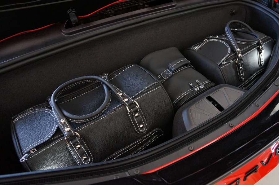 Autokoffer Roadsterbag | Chevrolet Corvette C8, Eu-Version - 3-Tlg. Kofferset Heck Kofferraum Henkeltaschen