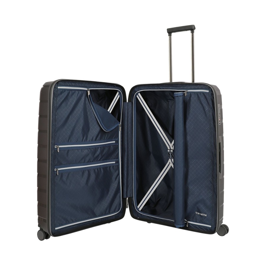 Koffer Travelite 4 Rollen Koffer | Trolley Mit 4 Rollen Mit 4 Rollen 77 Cm Air Base L 105 Liter Anthrazit [04]