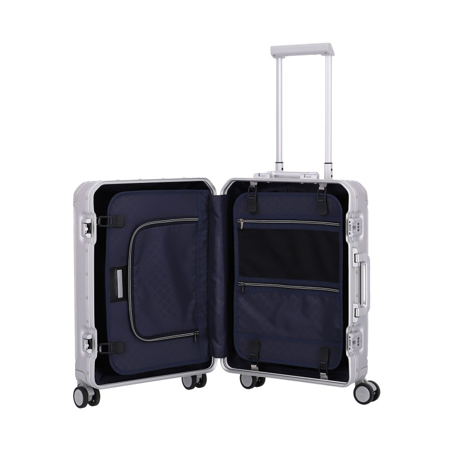 Koffer Travelite 4 Rollen Koffer | Next Kabinengepack 4 Rollen S - Silber Silber [56]