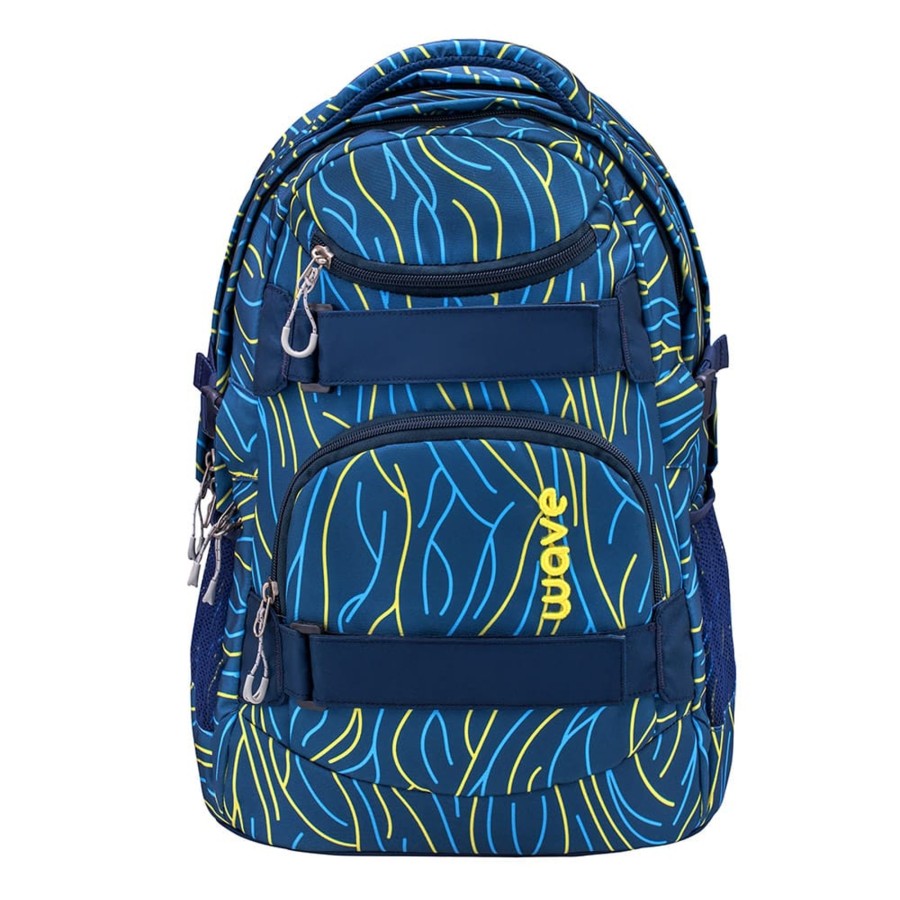 Schule Wave | Infinity Rucksack Set 3-Teilig - Yellow Lines Yellow Lines [27]