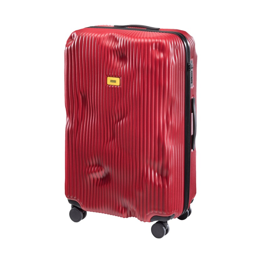 Koffer Crash Baggage 4 Rollen Koffer | Trolley Mit 4 Rollen 79Cm Stripe L 100 Liter Alfa Red [16]