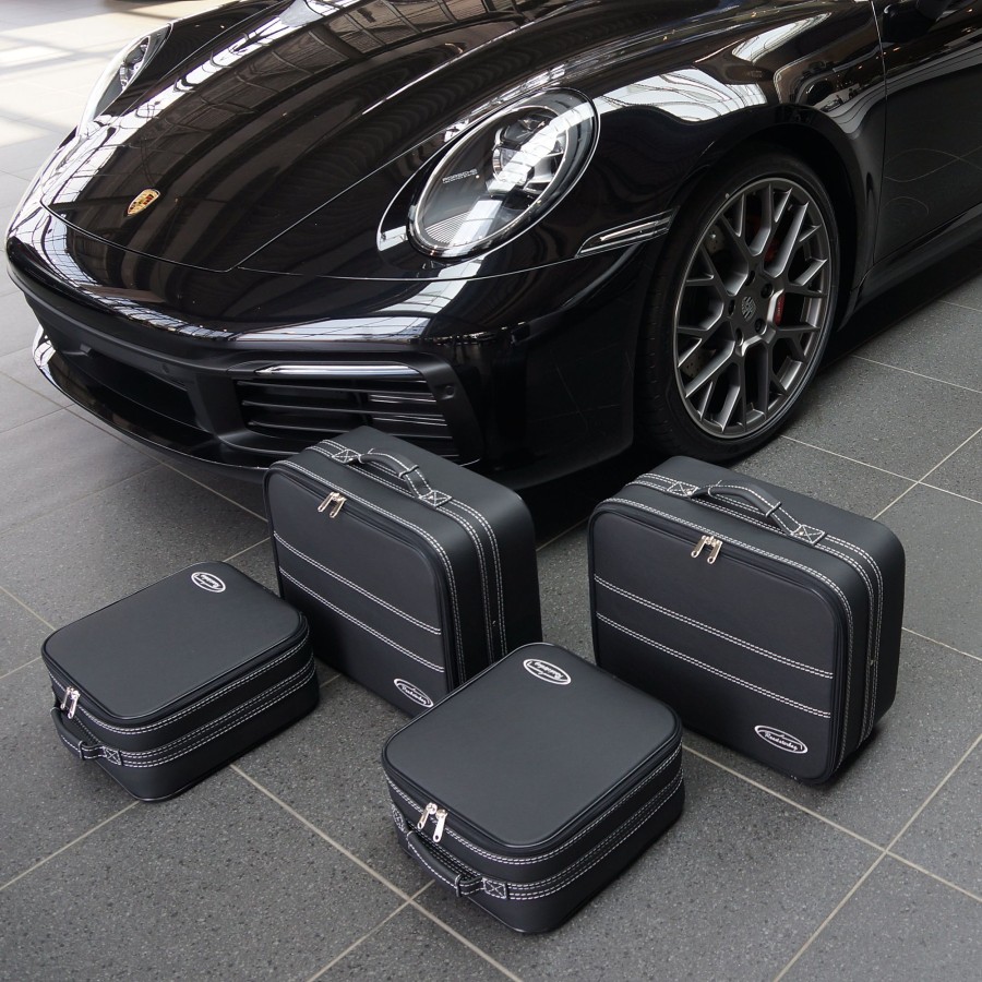 Autokoffer Roadsterbag | Kofferset Porsche 911 (991+992) Vollleder Alle Modelle 90 Liter 4-Tlg.