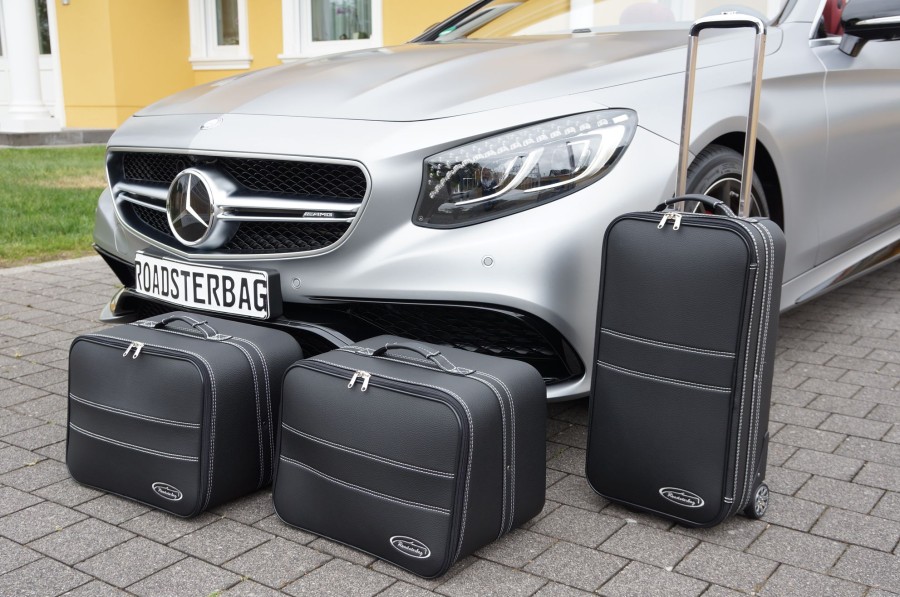 Autokoffer Roadsterbag | 3-Tlg. Kofferset Mit 2 Rollen Mercedes S-Klasse Cabrio A217